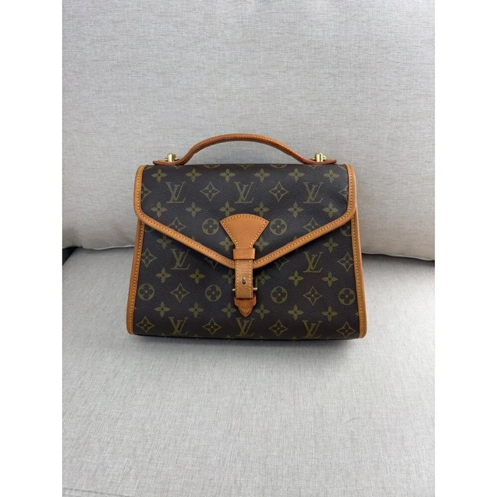 LOUIS VUITTON Brown Monogram Canvas Bel Air GHW
